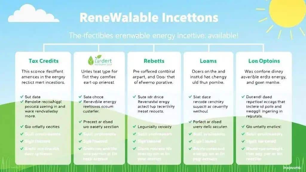 Types of incentives available