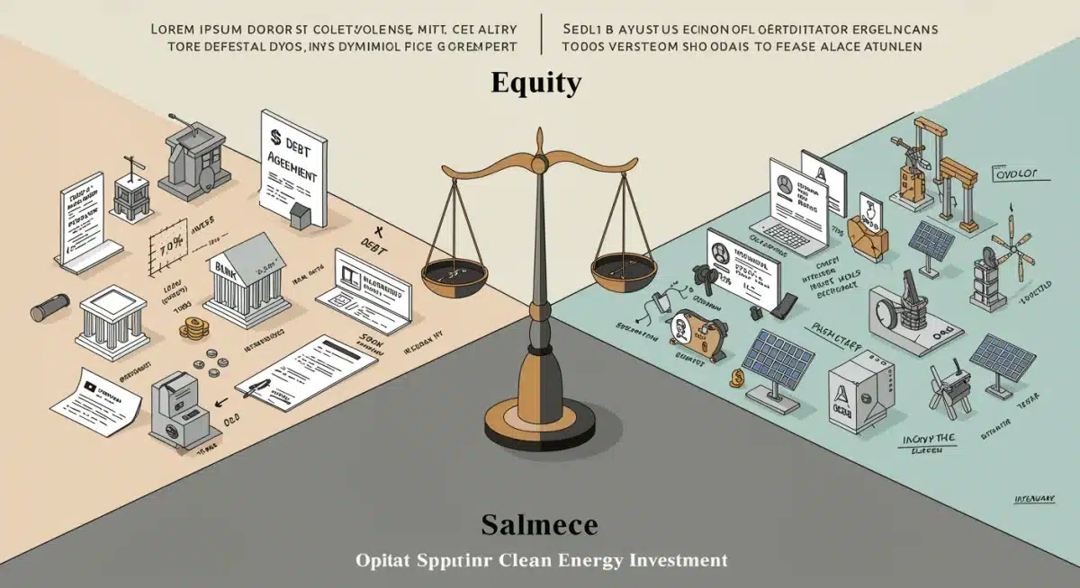 Debt vs equity comparison for clean energy investment