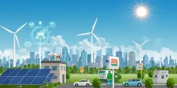 Futuristic cityscape with clean energy infrastructure, symbolizing the Clean Energy Bill 2026's impact on urban development and sustainability.