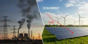 Financial analysis comparing traditional and clean energy costs in 2025, showing 15% long-term savings with renewables.