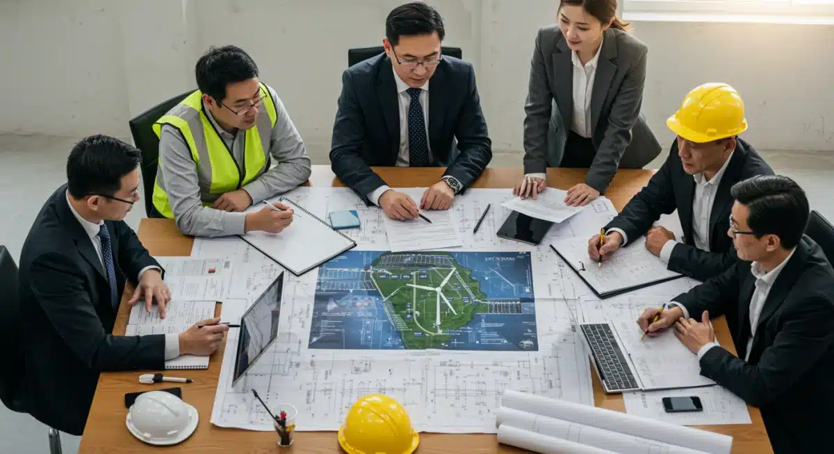 Energy experts discussing renewable integration and grid modernization.