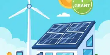 Small business with solar panels and green energy solutions, representing federal clean energy grants.